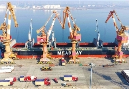 共建“一帶一路”重點項目核心裝備在津啟運